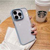 Resim EDELFU Iphone 13 Pro Max Sierra Mavisi Sararmaz Orjinal Mika Kapak Tuşları Ve Kamera Çevresi Metal 