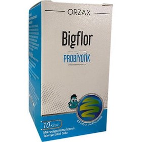 Resim Orzax Bigflor Probiyotik Takviye Edici Gıda 10 Kapsül 