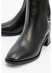 Resim Luvishoes Luvi Shoes Neiva Siyah Cilt Hakiki Deri Kadın Chelsea Bot Siyah-Cilt 
