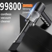 Resim 1 adet Geliştirilmiş versiyon, taşınabilir kablosuz el tipi elektrikli süpürge, siklon emişli kablosuz elektrikli süpürge. Araba/ofis/ev için şarj edilebilir güçlü elektrikli süpürge 