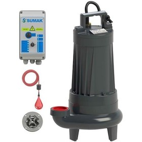 Resim Sumak Sbrt 20/2-p Parçalayıcı Bıçaklı Foseptik Dalgıç Pompa Trifaze 380v 2.2hp 