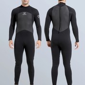 Resim 1 adet 3mm Arka Fermuarlı Uzun Kollu Uzun Pantolon Sualtı Kostümü, Sualtı Balıkçılığı, Sörf ve Diğer Su Sporları İçin Uygun 