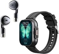 Resim Ejoyous Kulaklıklı akıllı saat, 2,01 HD ekran, kulaklık, kablosuz kulaklık, fitness izleyici, IP67 su geçirmez, NFC uyku monitörü, adım sayacı, Android iOS için 