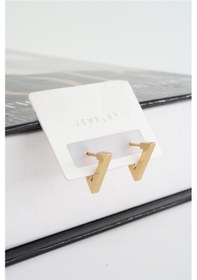 Resim Unisex 316 L Paslanmaz Çelik 1.5 CM Üçgen Model Küpe 99258144 