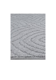 Resim Melaris Halı Wellen Yıkanabilir Kalın Yumuşak Dokuma Halı Kaymaz Taban Yolluk Antre Mutfak Halısı Gri 