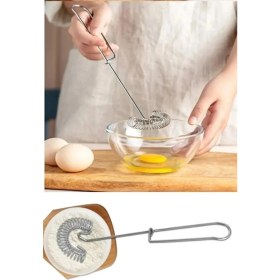 Resim Kitchen Damys Lüks Solingen Paslanmaz Çelik Sos Yumurta Çırpıcısı, Spiral Çırpıcı, Spiralli Omlet Çırpma Teli 