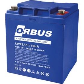 Resim ORBUS 12v28ah Dik Engelli Aküsü 12v28ah Dik Uyumlu 