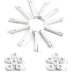 Resim 12 Adet Plastik Pim, Intex Havuz Yedek Parçaları, Plastik Havuz Pimleri, Çoğu Havuz Çerçevesi İçin - Dikdörtgen/yuvarlak Havuz 6 Cm /nc/ 