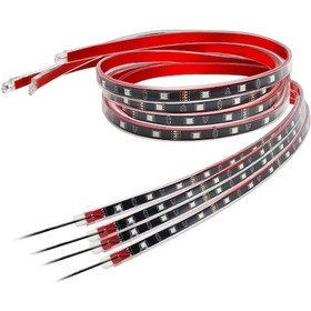 Resim Skycity Araba Led ışıklari Seti - 4 Lü li, App Bt Kontrol, 16m Renk, 5050 Led, 9-16v Dc Siyah 