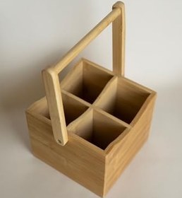 Resim Root Bambu Kare 4 Bölmeli Organizer 5417 