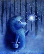 Resim Tam 5d Diy Elmas Boyama Mavi Hamster Elmas Nakış Tam Yatıyordu Çapraz Dikiş Ev Dekor El Yapımı Hediye 35x45cm 