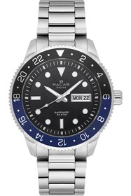 Resim Nacar SAFİR CAM SPOR GÜMÜŞ ERKEK KOL SAATİ NC37-294235NB-ABM 