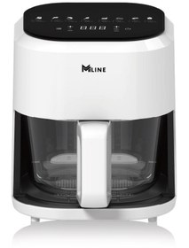 Resim Miline Camlı 4.1 lt Yağsız Airfryer Beyaz 