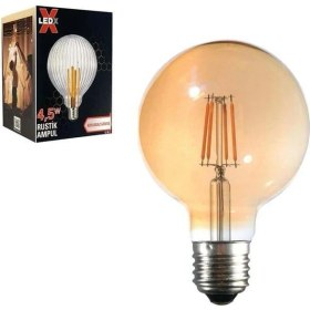 Resim Ledx G-95 Kırılmaz Gövde 4,5 Watt Düz Rustik Ampul 