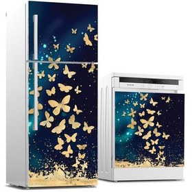 Resim Buzdolabı Ve Bulaşık Makinası Beyaz Eşya Sticker Kaplama 3D Keleb (540884474) 