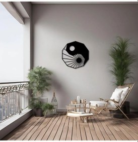 Resim Modern Metal Duvar Sanatı Ying Yang Metal Duvar Tablosu Mandala 