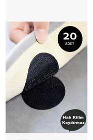 Resim SYN AKSESUAR 20'li Halı Kilim Koltuk Örtüsü Sabitleyici Kaydırmaz Cırt Bant Seti Yapışkanlı Ped 