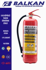 Resim Balkan Ticaret Köpüklü Yangın Tüpü 4 Yıllık Ruhsata Uygun 
