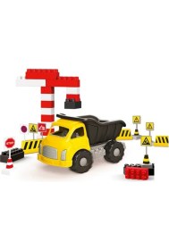 Resim NessiWorld 6045 Dolu, Jumbo Kamyon Trafik Seti ve Bloklar 