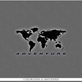 Resim Bay Etiket Rfbk12 Siyah Reflektif Basitlestirilmis Dunya Haritasi 