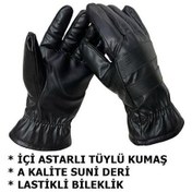 Resim Motosiklet Eldiveni Kışlık Siyah A Kalite Tek Beden 