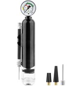 Resim Moveevo Siyah Mini Abs Hava Pompa, 1.4bar Hızlı Şişirici, Basketbol Futbol İçin Taşınabilir Inflator 