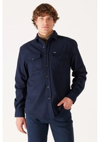 Resim Wrangler Regular Fit Lacivert Erkek Gömlek W232137410 001 