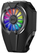 Resim Coofbe Super Soğutucu 6000 Devir RGB Işıklı Kasırga Telefon Soğutucu elefon Soğutma Fanı Radyatör Soğutucu 