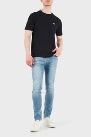 Resim Boss% 100 Pamuk Regular Fit Bisiklet Yaka T Shirt Erkek T SHİRT 50575207 402 