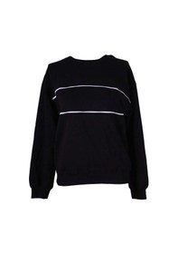 Resim Trender Biyeli O Yaka O Yaka 2 İp Siyah Kadın Sweatshirt 26ydt1000034 Siyah 