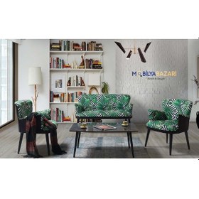 Resim Mobilyabazari Elfida Çay Seti (Salon, Balkon, Ofis) 2+1+1 