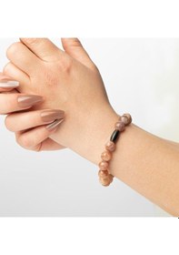 Resim Güneş Taşı Doğal Taş Bileklik 10 Mm Ruh Işığı Renkli 