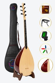 Resim YANKI KB-40M Kısa Sap Bağlama Seti Öğrenci Sazı (Kılıf Akort Kapo Tel Mızrap) 