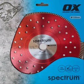 Resim Ox Tools Spectrum Superior TX10R-230/22 OX-TX10R Spectrum Superior Turbo Elmas Bıçak, 230/22,23 Mm, Kırmızı 