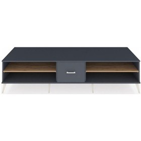 Resim Kronos Tv Ünitesi 2 Raflı Tek Çekmeceli 220x59x51 Antrasit-çam/antrasit Atlas Çam/antrasıt - Antrasıt 