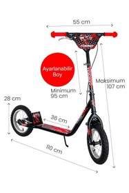 Resim Tommybaby İkon 12 Jant Çocuk Scooter 