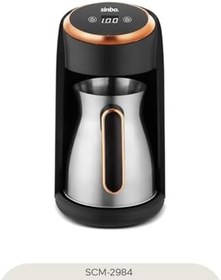 Resim Sinbo SCM-2984 Türk Kahve Makinesi 500W Rose Gold – Çelik Cezveli, Taşma Önleyici, 1-4 Fincan 
