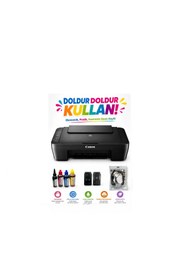 Resim Midcom Canon Pixma E414 Fotokopi + Tarayıcı Çok Fonksiyonlu Yazıcı ( Dolan Kartuşlu ) 