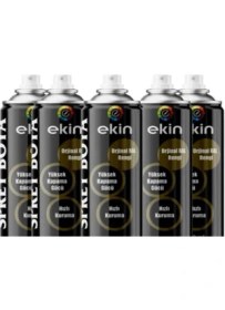 Resim Ekin 400 ml Sprey Boya Krom Yaldız Metalik Renk 5 Adet 
