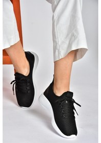 Resim Fox Shoes P239200804 Günlük Kadın Spor Ayakkabı Siyah - Beyaz 