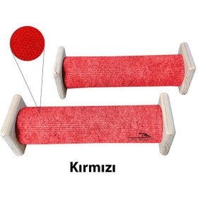 Resim Barış Dizayn Doğal Portatif Tırmalama Makarası Halı Kaplamalı 25 CM 2 Adet 