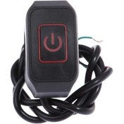 Resim Fortunelane 22mm Su Geçirmez Kilitli Arka Işıkli Direksiyon Anahtarı - 12v 10a Abs Metal Fren Lambası 