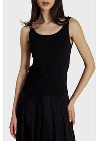 Resim Brooks Brothers Omzu Tokalı Rayon Triko Atlet Bayan Elbise Bbss26fkt003112 Siyah 