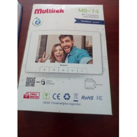 Resim Multitek MB-74B 7 inç Monitör Metal Malzeme ile Güvenlik Görüşmeli Kapıcı Sistemi 