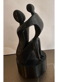 Resim Sevgi Dolu Tek Çocuk Ve Anne Heykeli 