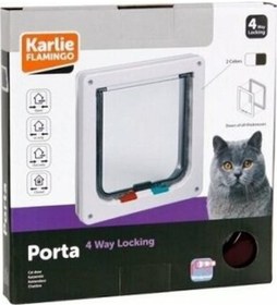 Resim Karlie 4 Yönlü Kilitli Kedi Kapısı 19 x 20 CM 