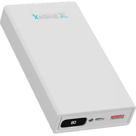 Resim ENERX Powerbank 20000 Mah 2.1 Amper Dijital Göstergeli Enr-p20188dc Beyaz 