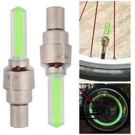 Resim Hareket Sensörlü YEŞİL Işıklı Sibop Kapağı Lambası Araba Bisiklet 