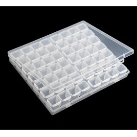 Resim 56 Bölmeli Plastik Organizer Kutu Dikiş Kutusu Takı Kutusu Düzenleyici Kutu 
