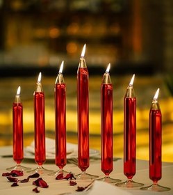Resim QUEM Şamdan Serisi 7 li Cam Kandil 